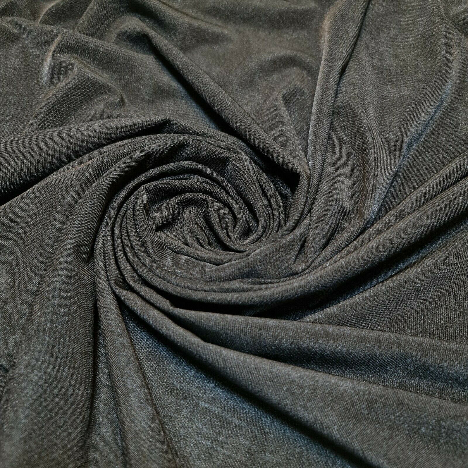 BLACK Elastane 4Way Stretch Nylon Material Spandex Dress Craft Fabric 58  METER 