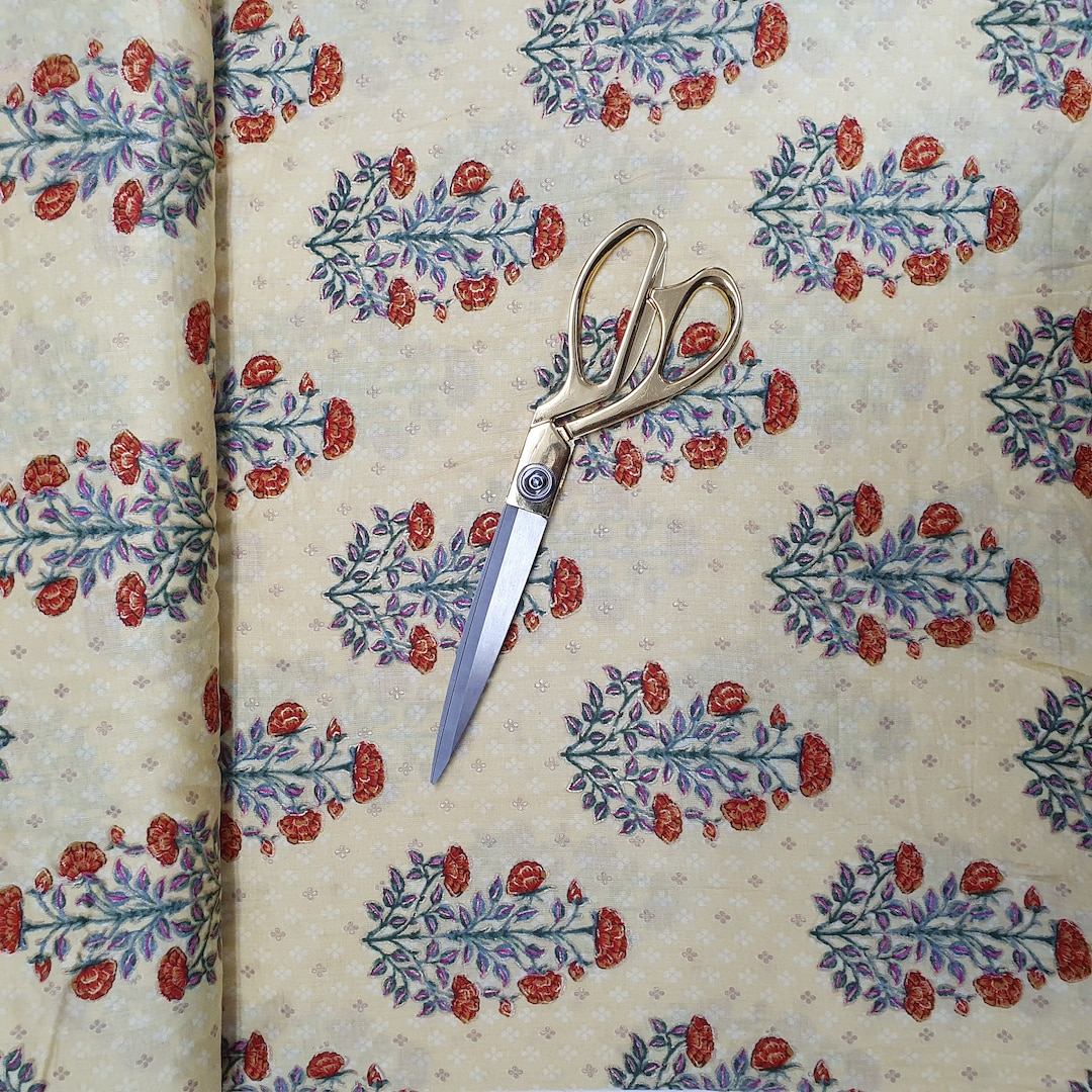 Textile Station Design 25 44 Wide Pure 100 Indian Print Etsy UK