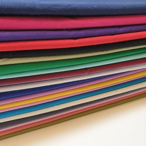 Plain 100% Cotton Fabric Material Pre Cuts Quilting Metre 44&quot;
