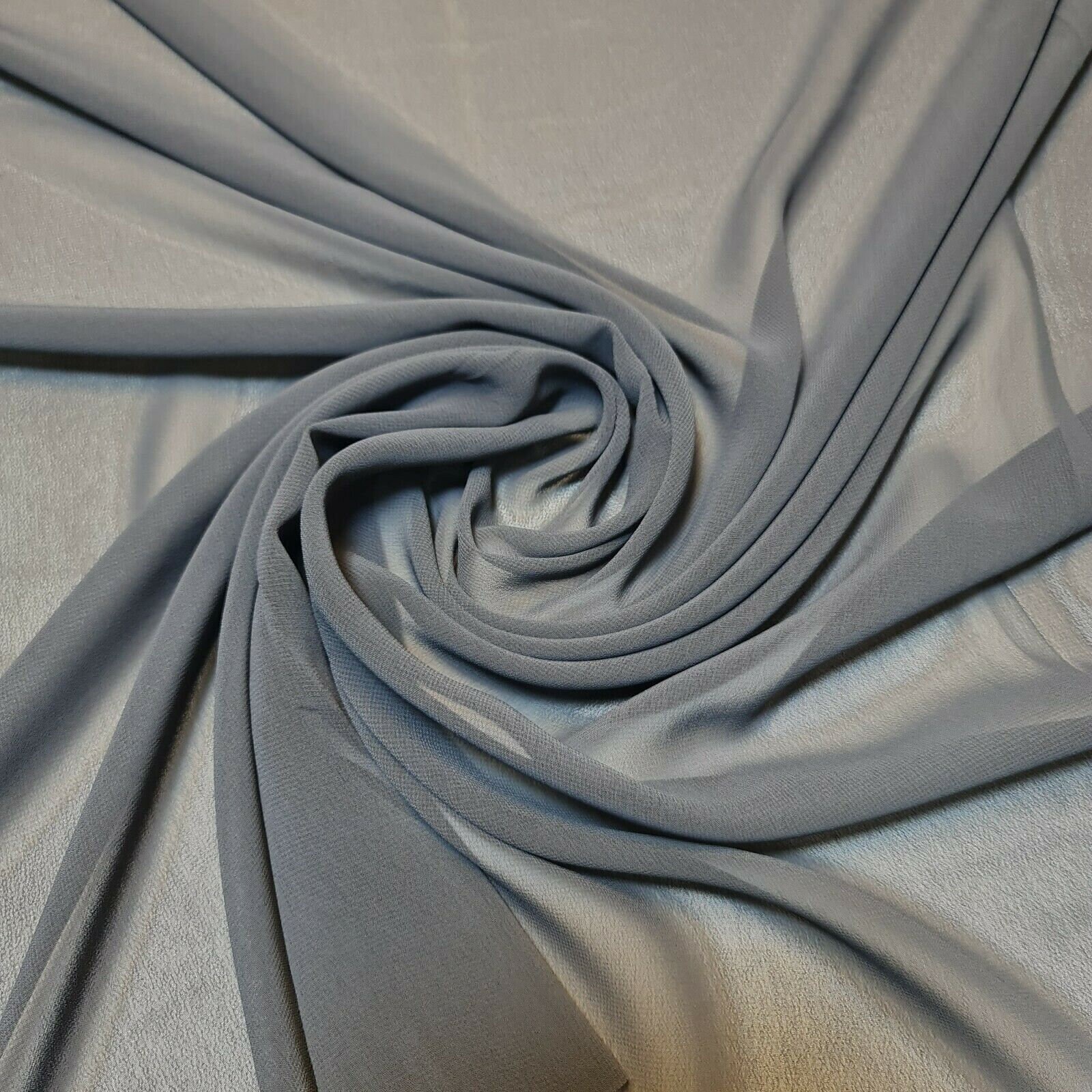 Sheer Poly Crepe Chiffon Fabric Semi-transparent Drape Dress