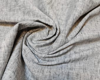 Dark Grey 100% Cotton Linen Fabric – Dress, Craft & Costume Material (44” Wide)
