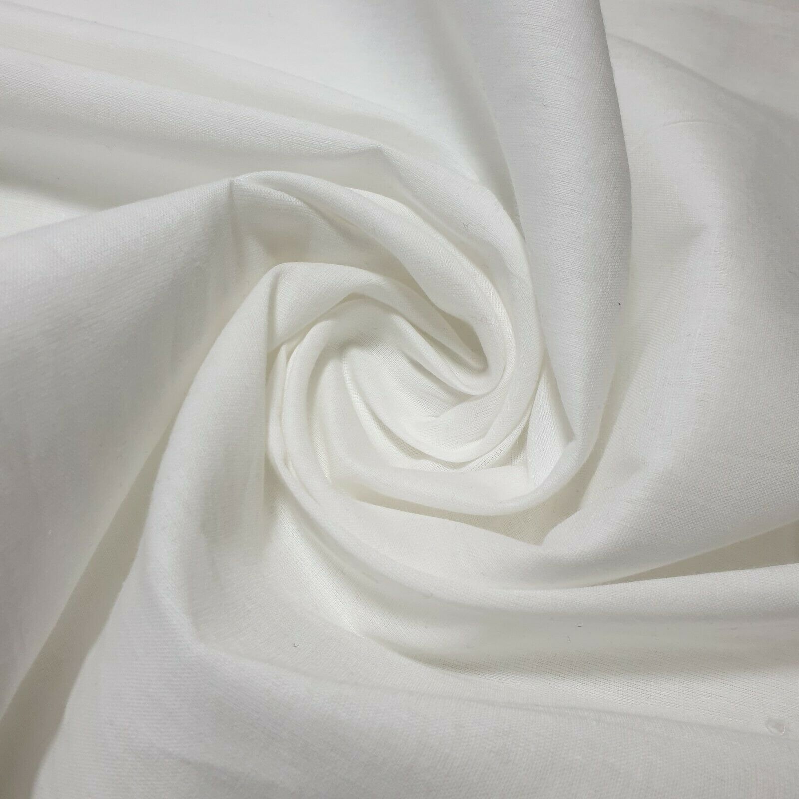 Tessuto Voile In 100% Cotone Morbido Con Motivo Floreale 'Fiori Giada Avorio' - 1 Metro Pretagliato (147,3 Cm) Per Abiti Estivi, Artigianato, Tappezzeria