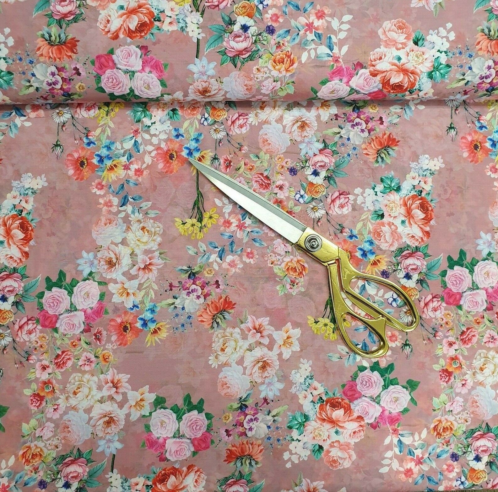 Digital Floral Print Muslin Polyester Soft Dress Drape Craft Etsy