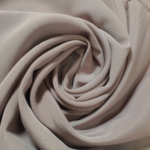 Koshibo Crepe 100% Polyester Soft Dress Drape Lining Fabric 44&quot; By The Meter ST (Mauve)