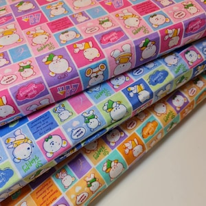 Quilting 100% Cotton Poplin Fabric Teddy Bear Dress Craft Material 44&quot; inch wide