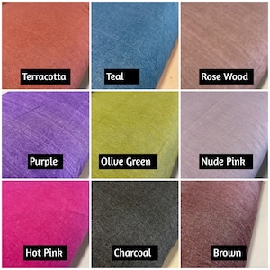 35 Color 100% Cotton Calico Canvas Natural Craft Patchwork Fabric Quilting Dress Material 58" image 9