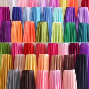 Silky Satin Fabric – Plain Luxury Dress, Craft & Wedding Material – 150cm Wide – Sold by the Meter