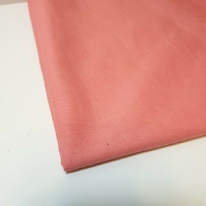 Coral 100% Cotton Egyptian Cambric Poplin Craft Soft Dress Quilting Material Fabric 44&quot;