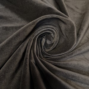 Black 100% Cotton Velvet Fabric Costume Dress Craft Upholstery Material 44&quot;
