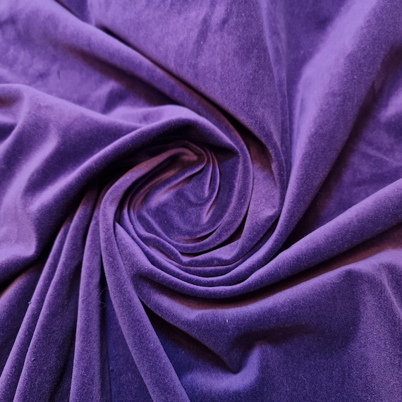 Purple 100% Cotton Velvet Fabric Costume Dress Craft Upholstery Material  44" - Etsy