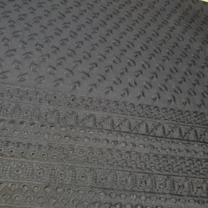 Navy Blue 100% Cotton Broderie Anglaise Fabric Anglais Craft Dress Quilting Patchwork Material 44&quot; By Meter