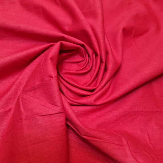 thumbnail interactive-video image 1 of 100% Cotton Solid Fabric By The Meter | 44" Wide | Quilting, Craft, Dress Lining 1 of 6