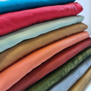 Tessuto in velluto triplo a 3 corone, non elasticizzato, per abiti, decorazioni per matrimoni, 44&quot;