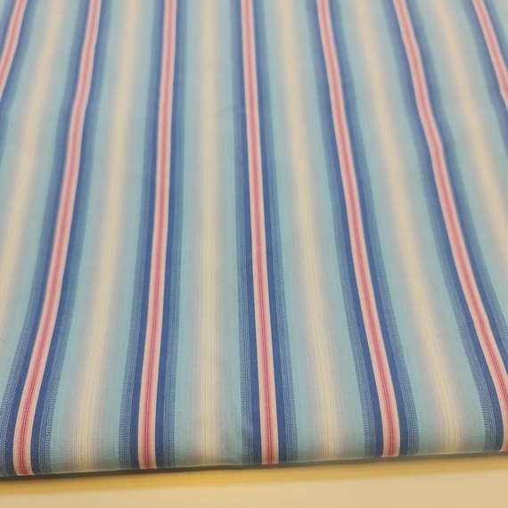 100% Cotton Printed Fabric Candy Stripes Dress Craft By The Meter 58" 