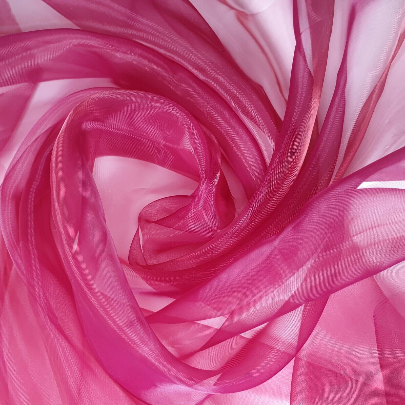 Tenda Drappeggiata In Organza Trasparente, Tessuto Da Sposa, 150 Cm, Organza Al Metro - Italia - Foto 2