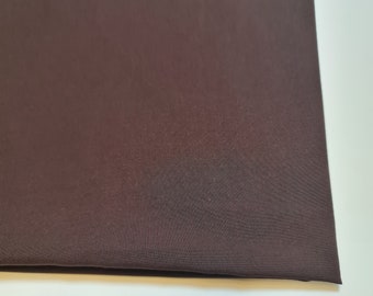 Brown Plain VISCOSE CHALLIS FABRIC Soft Non Stretch Dress Craft Costume Material 58" By Meter
