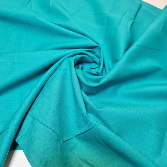 plain cotton dress material for women Jade Plain 100% Cotton Fabric Dress Craft Quilting Lining Material by Metre  44 Inch Wide