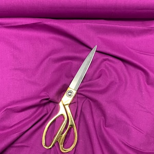 Premium Quality 44&quot; Plain 100% Cotton Fabric for Crafts and Dressmaking By The Meter - Hot Pink