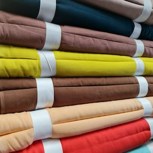 100% Cotton Muslin Fabric Soft Voile Cheesecloth Dress Craft Costume Material 44&quot; By the Meter