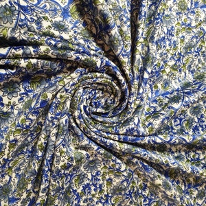 Floral Silk Satin Printed Dress Drape Fabric Material 58&quot; By The Meter d#2 (Colour 4)
