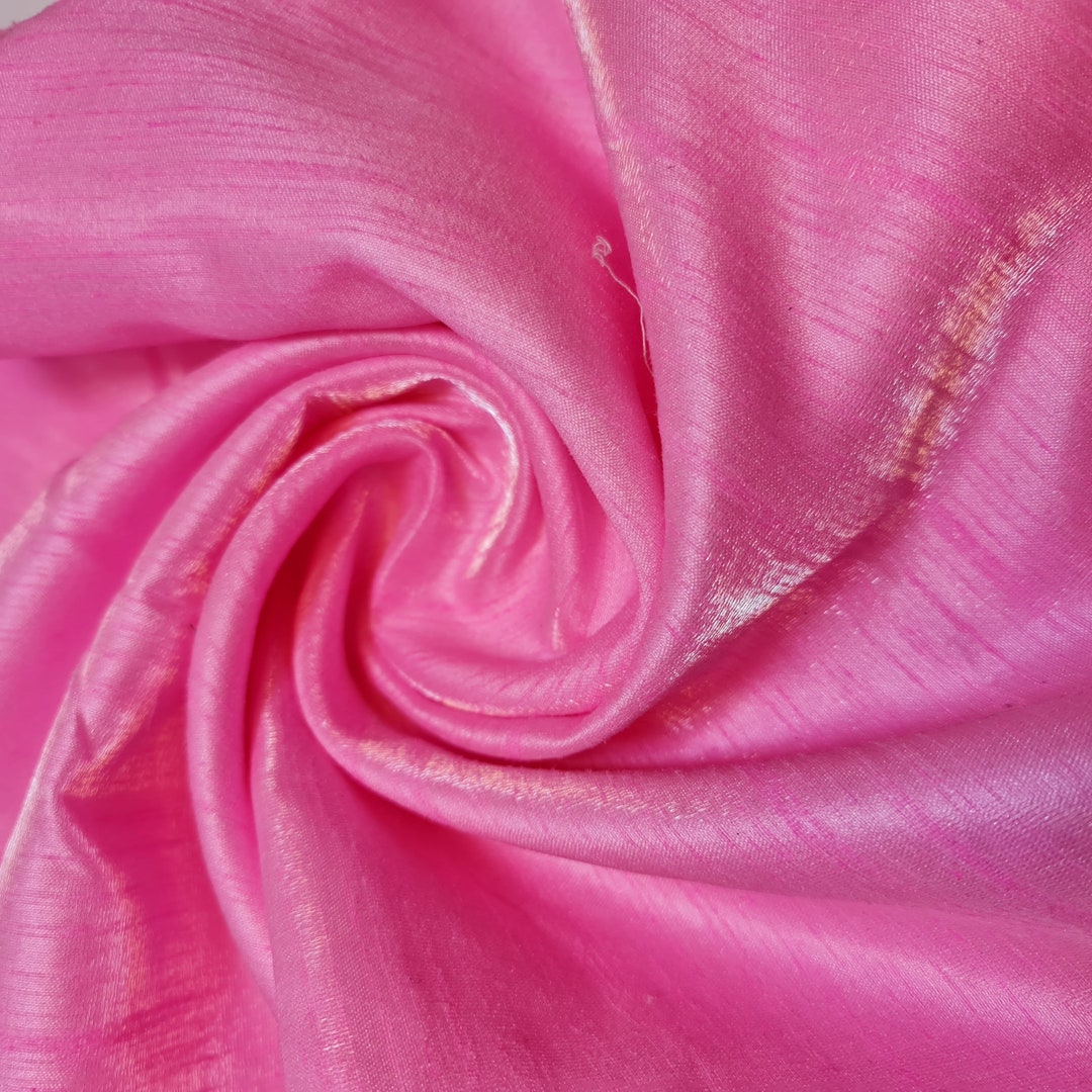 thumbnail image 2 of Dark Navy Faux Dupion Raw Silk Fabric - 44" Wide, Medium Weight, Satin Finish - Sold By Meter 2 of 6