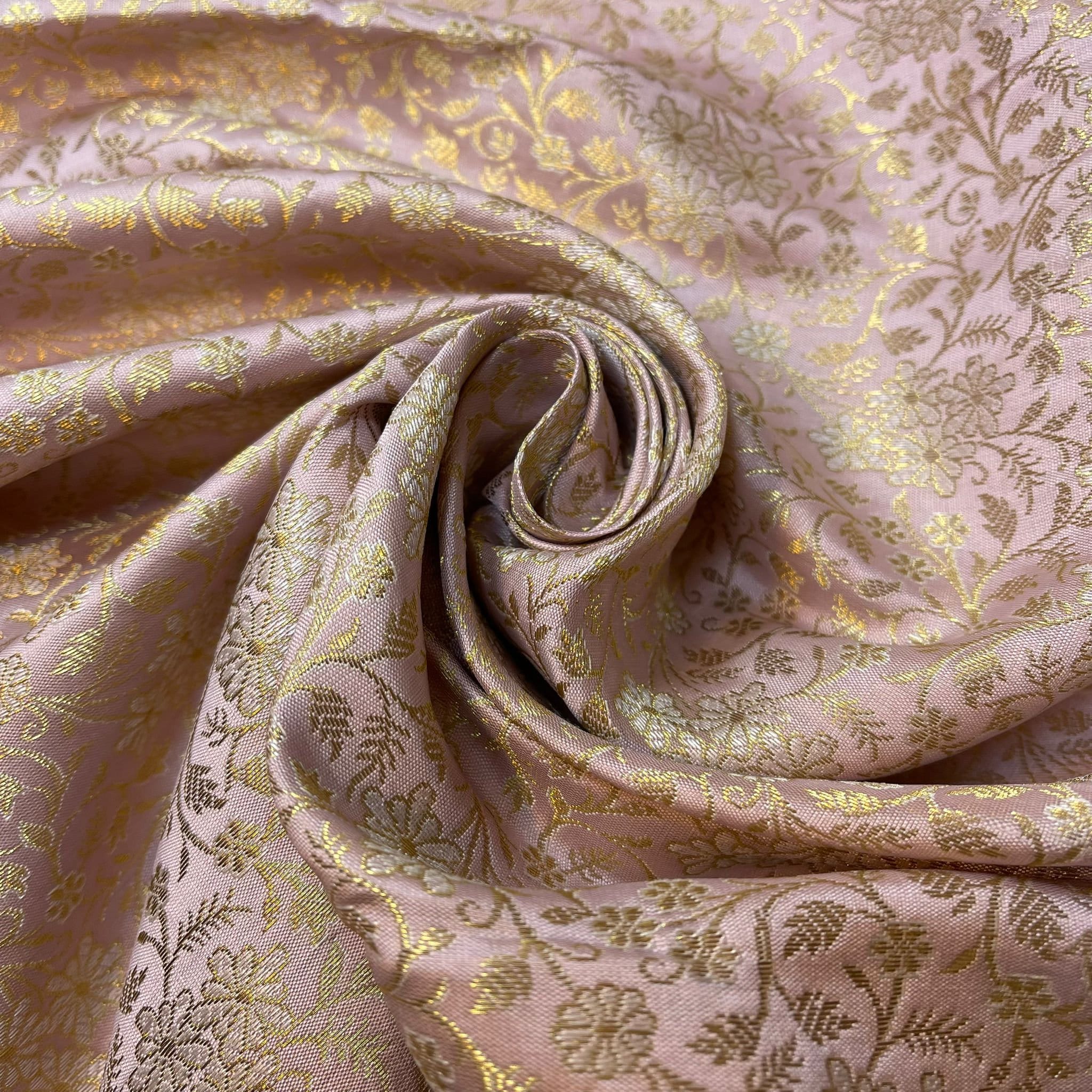 100% Poliestere Di Lusso Ricamo Floreale Tessuto Jacquard Tessuto Jacquard Brocc - Foto 3