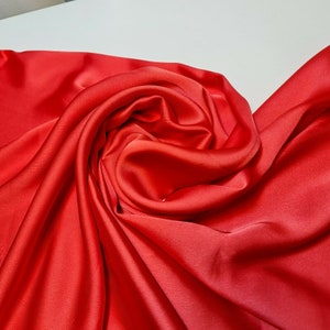 Novo Vestido de noiva leve de cetim charmeuse sedoso tecido de decoração 58&quot; (coral)