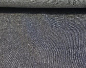 Navy Raw Denim Fabric 58" Wide | Cotton Denim Material by the Metre | Jeans, Jackets, Trousers & Dressmaking Fabric
