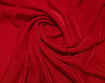 Roter Samtstoff Luxus Super Micro 9000 Superior 3 Krone Triple Samtkleid Bastelmaterial 44 "