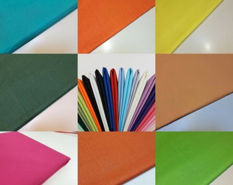 100% Cotton Cambric Craft Fabric Dress Costume Lining Material 112cm wide By Meter