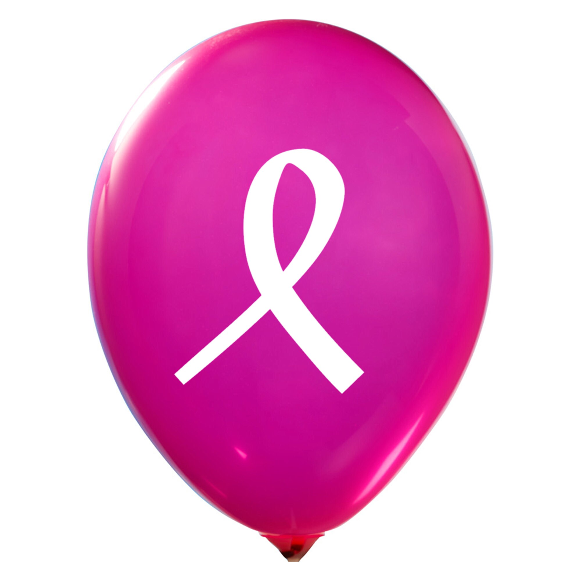 Breast Cancer Printed Balloons Bag of 16 Fighting Cancer Etsy
