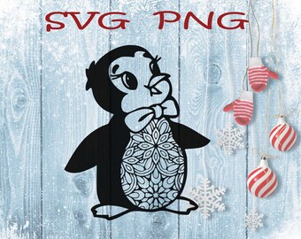 Download Mandala Penguin Svg Etsy