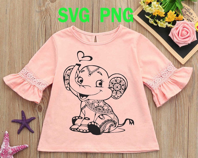 Download Cute baby elephant svg / Elephant SVG / Animal mandala svg ...