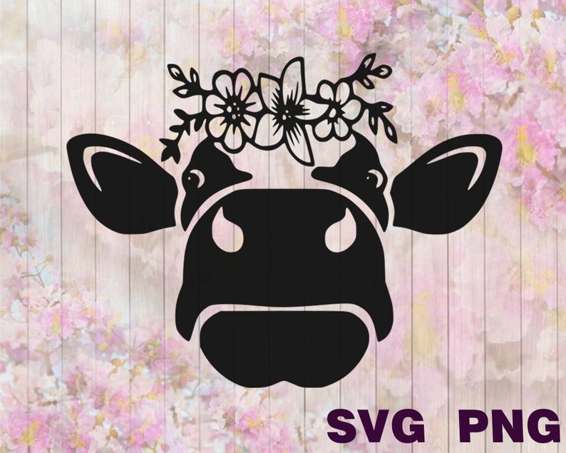 Free Free 107 Flower Cow Head Svg SVG PNG EPS DXF File