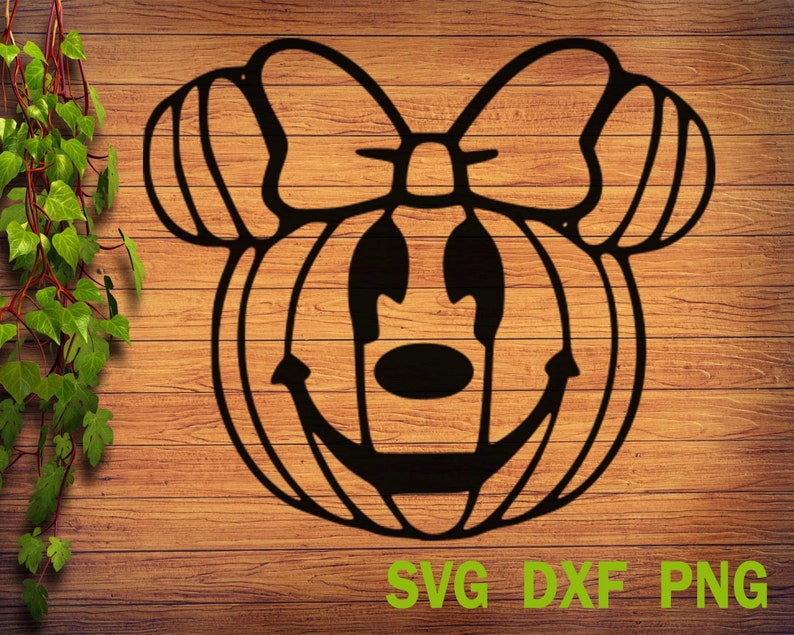 Minnie mouse pumpkin svg / Minnie mouse ears svg / | Etsy