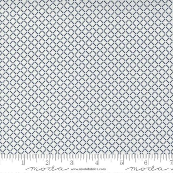 Sail Checks in Cream Navy | Nantucket Summer | Camille Roskelley for Moda | Cotton Quilting Fabric