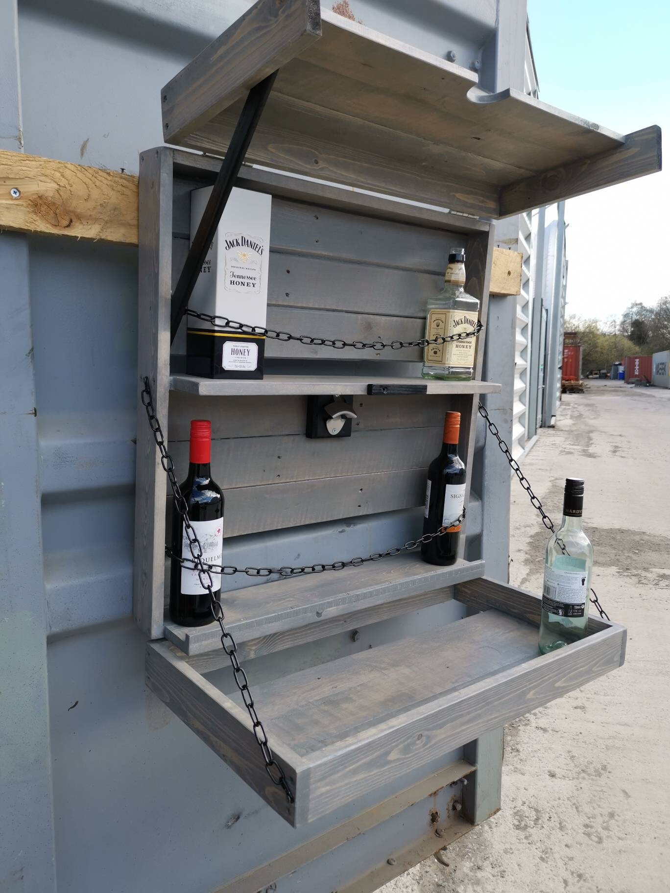 Custom Reclaimed Rustic Wall Bar Etsy UK