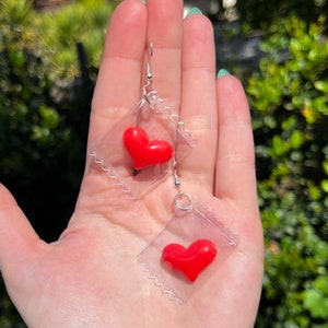 Candy Heart Earrings Valentine&#39;s Day Charm Jewelry