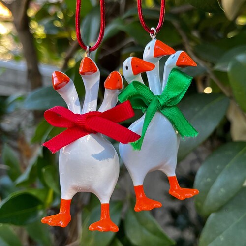 3 Head Hydra Duck Goose Holiday Tree Ornament LIMITED Etsy