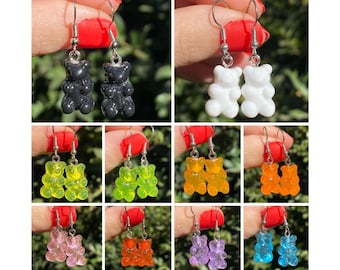 Gummy Bear Earrings Lightweight Fun Foodie Jewelry