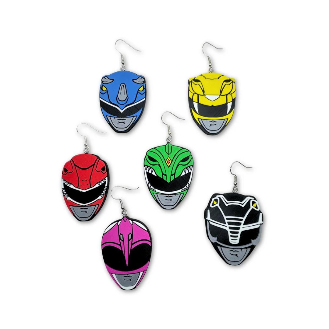 Ranger Cartoon Head Earrings 90's Nostalga Jewelry - Etsy
