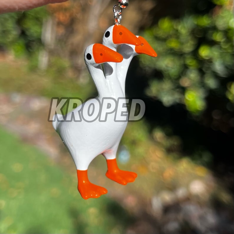 3headed Goose Duck Earrings ORIGINAL ARTIST Keychain Loose Etsy