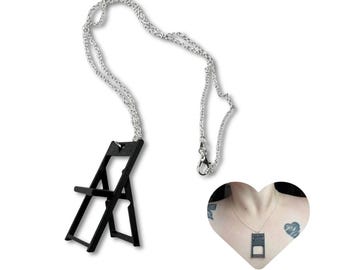 Folding Chair Necklace - MORE COLORS - 3D Printed Functional Jewelry