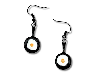 Bratpfanne Ei Charm Ohrringe Leichter Charme Schmuck