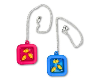 Duck Pool Necklace 3D Printed Animal Kiddie Pool Ducky Weird Jewelry
