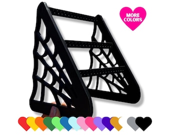 Spiderweb Earring Display Rack Spooky Halloween Tabletop Jewelry Organizer
