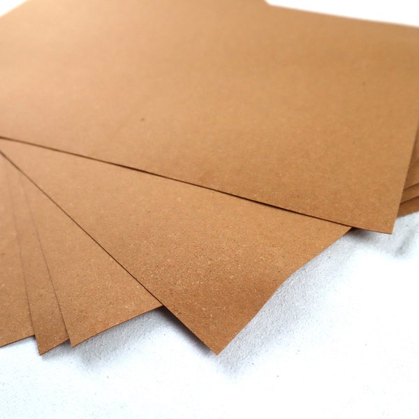 SALPA -Bonded Leather sheets- Leather Board LB 0.4/0.6/1 mm - 5 PCS Set- Reinforcement leather Stiffener - size 20 cm x 30 cm