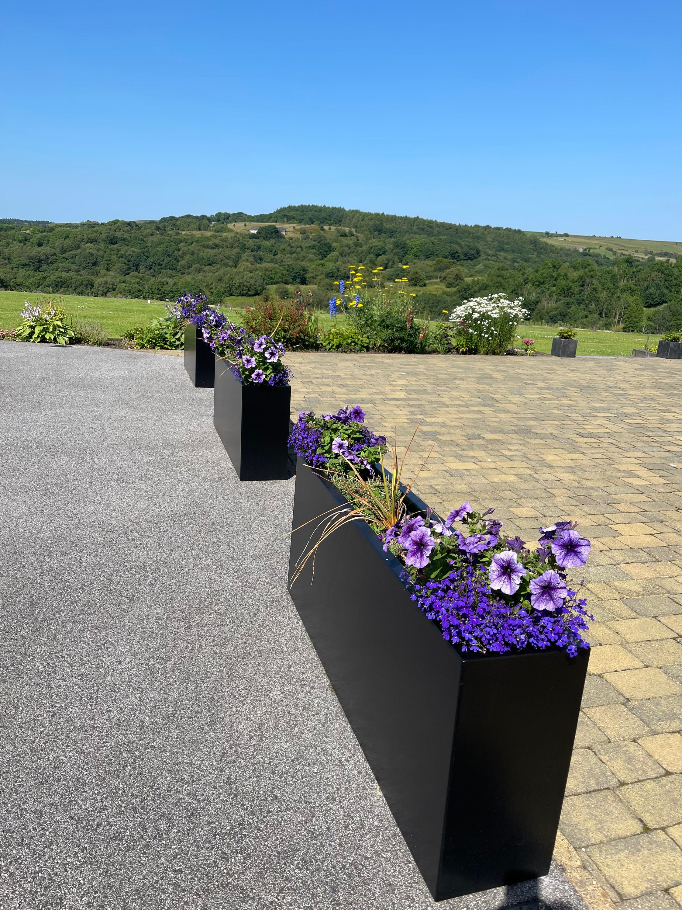 Black Extra Large Tall Garden Planter - Etsy UK