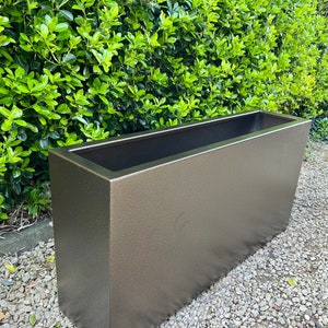 Bronze Extra Large Tall Indoor / Outdoor Metal Garden Planter - Etsy UK