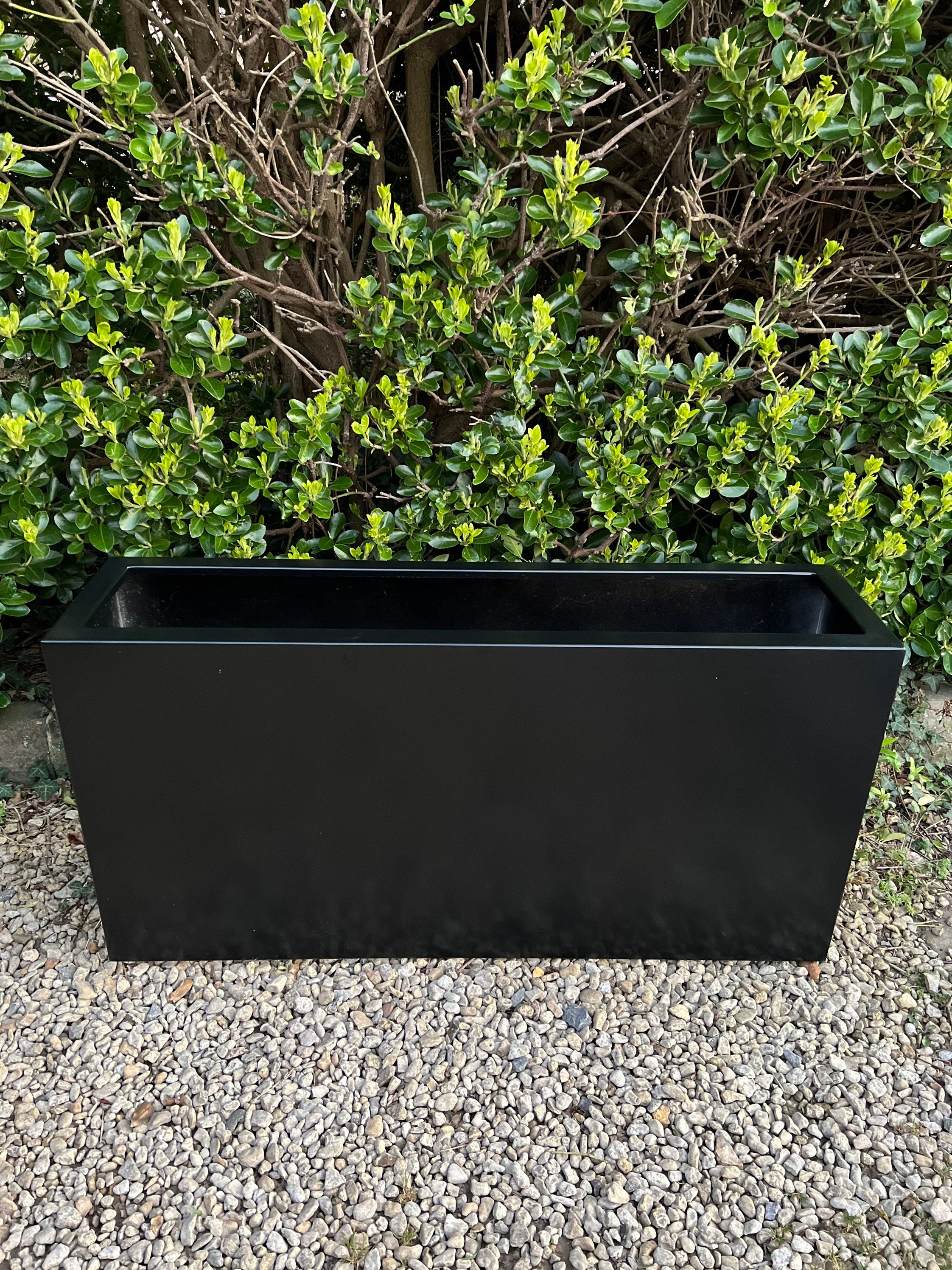 Black Extra Large Tall Indoor / Outdoor Metal Garden Planter - Etsy UK